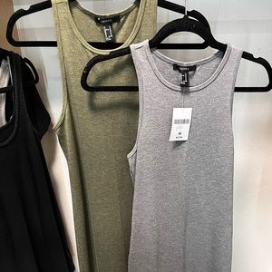 2 pack Forever 21 | Form Fitting Midi Tank Dresses